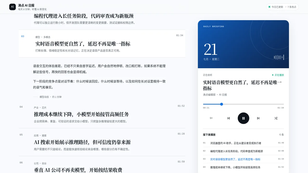 沸点 AI 日报 封面