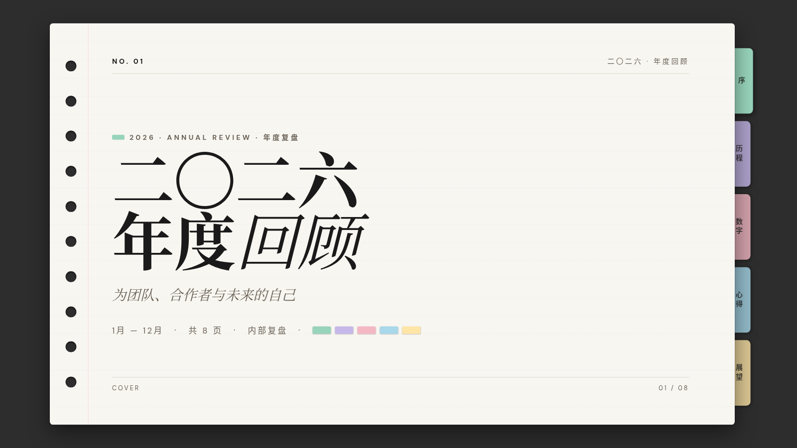 2026 · 年度回顾 封面