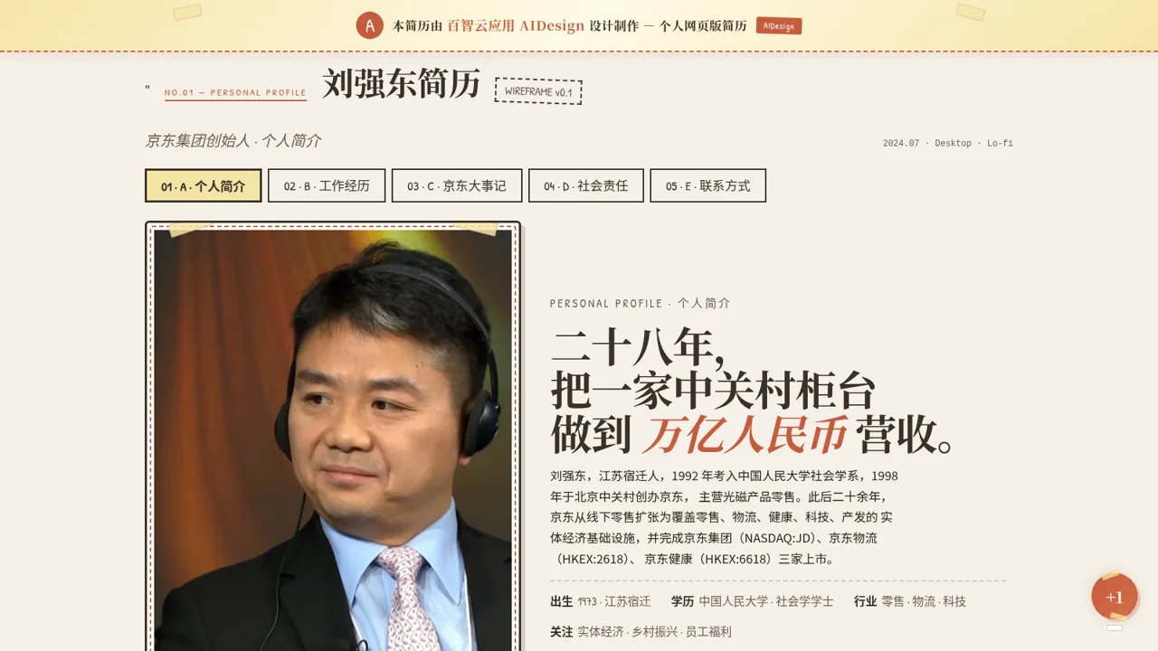 东子豪华可爱风简历 封面