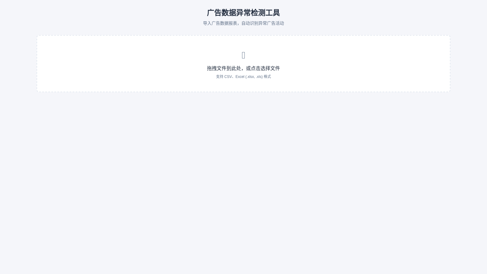 广告数据异常检测工具 封面