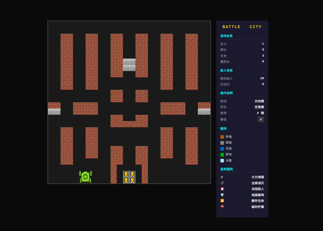 坦克大战 (Battle City) 封面