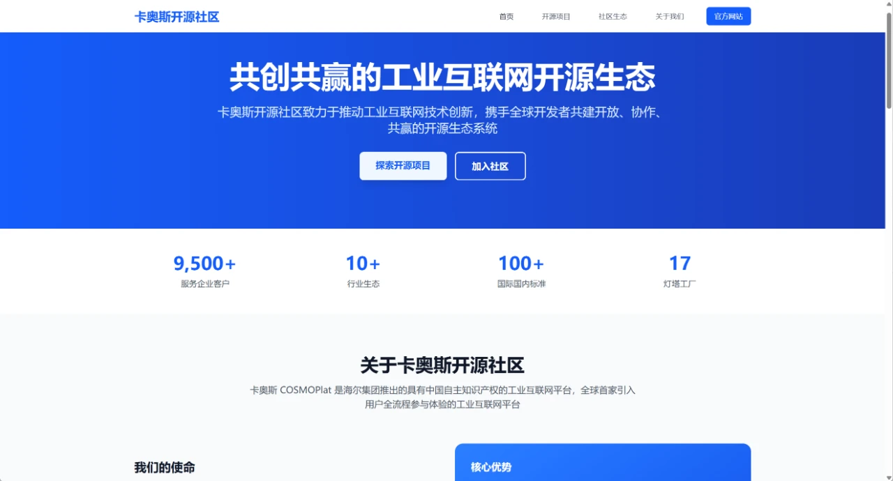 卡奥斯开源社区 封面