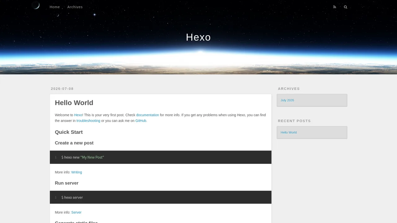 Hexo 封面